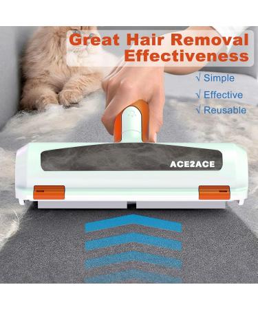 ACE2ACE Pet Hair Remover Dog and Cat Hair Removal Brush Reusable Lint Roller for Furniture Couch Rug and Bedding Orange - Buy Online on SooperMarket.com