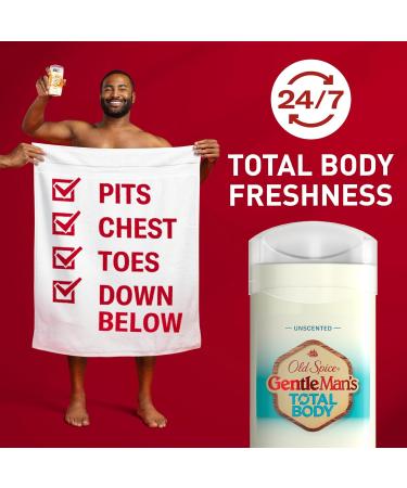 Old Spice Whole Body Deodorant for Men Total Body Deodorant Unscented Aluminum Free Deodorant Stick for 24/7 Freshness // Dermatologist Tested Whole Body Deodorant 3.0 oz - Buy Online on SooperMarket.com