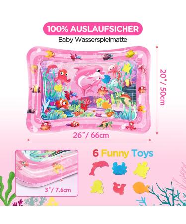 Dusor Water Mat for Babies | BPA-Free Inflatable Play Mat - Perfect for 3-9 Months | Fun Water Play & Tummy Time Activities - Buy Online on SooperMarket.com