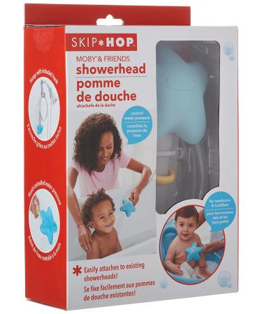 Skip Hop Moby Blue Baby Bath Showerhead - Soft & Gentle Bath Time for Infants - Buy Online on SooperMarket.com