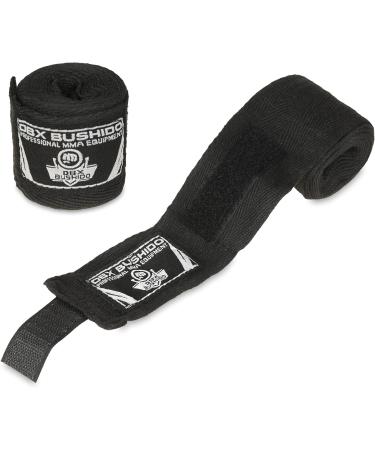 DBX Bushido Boxing Bandages - 4m/2m Cotton Flexible Wraps for Men | Strong Velcro Fastener | Ideal for Martial Arts - Blue - Buy Online on SooperMarket.com