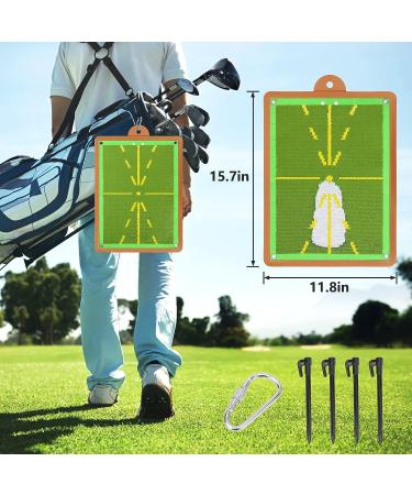 Golf Training Mat for Swing Detection  Path Visual Feedback Golf Swing Mat  Premium Golf Impact Mat  Path Feedback Golf Practice Mats  Advanced Golf Hitting Mat for Indoor/Outdoor - Buy Online on SooperMarket.com