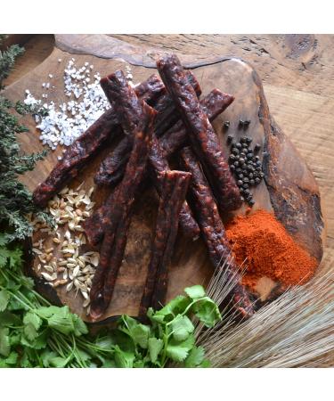 Biltong Man Chilli Garlic Droewors Sticks | 500g | High Protein Beef Snack | Keto-friendly South African Sausage - Buy Online on SooperMarket.com