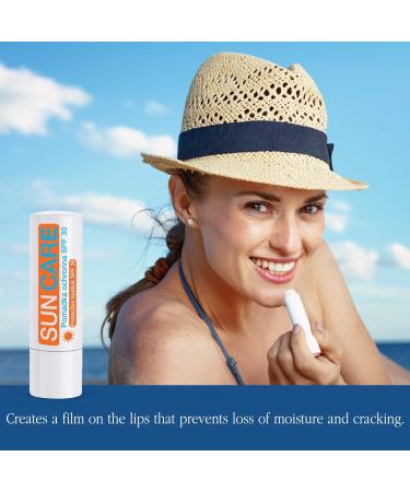 FLOSLEK Protective Lipstick with UV Filter SPF 30 | Solar Radiation Protection | For All Ages & Skin Types | EU Made - Buy Online on SooperMarket.com