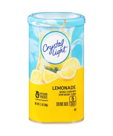 Crystal Light Lemonade Drink Mix (8-Quart), 2.1-Ounce Canisters (Pack of 4)