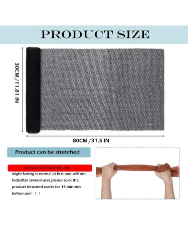 JASSINS African Exfoliating Body Net Sponge - Shower Scrubber for Smooth Skin (Black + Beige) - Buy Online on SooperMarket.com