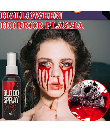 Realistic Fake Blood Spray for Halloween | Washable Zombie & Vampire Costume Makeup | SFX Liquid Blood Splatter - Buy Online on SooperMarket.com