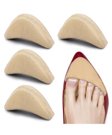 WLLHYF 2 Pairs Soft Sponge Adjustable Shoe Filler Big Toe Plug Foot Brace Shoe Pads Unisex Shoe Too Big Inserts for High Heel Women Relief Foot Pain Reusable Make Big Shoes Fit Skin 2 Pair