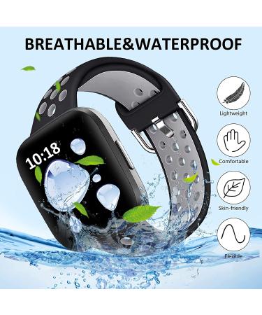 Vanet Bands Compatible with Fitbit Versa/Versa 2/Versa Lite for Men Women  3 Packs Soft Silicone Sport Replacement Wristband Compatible with Fitbit Versa 2 Bands/Versa Special Edition  Large Large Black/Gray & Black/Green â¦ - Buy Online on SooperMarket.com