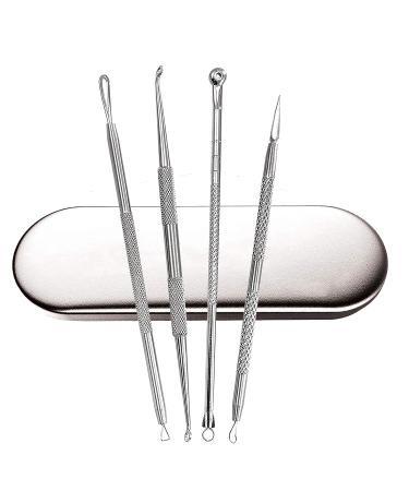 Comedone Extractor Tool Kit for Blackhead, Whitehead, Pimple, and Zit Removal - Acne Scar Treatment - 4-piece Set - Buy Online on SooperMarket.com