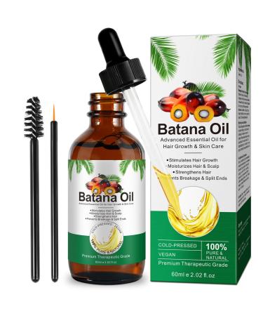 Batana Oil for Hair Growth 100% Pure & Natural Batana Oil for Thicker & Stronger Hair Raw Batana Oil from Honduras Men & Women 2.02 FL OZ