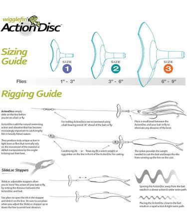 Wigglefin Tackle Action Discs Size 1 - Enhance Your Fishing Lure Movement - Buy Online on SooperMarket.com