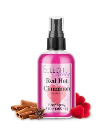 Eclectic Lady Red Hot Cinnamon Body Spray - 8 oz Handcrafted in USA Paraben Free Moisturizing Fragrance for Women Regular Strength 8 Fl Oz (Pack of 1)