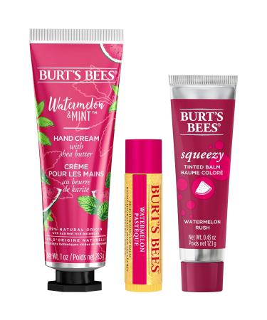 Burt's Bees Watermelon Gift Set - Limited Edition Hand Cream & Lip Balm | You're One in a Melon - Buy Online on SooperMarket.com