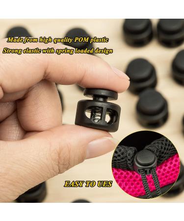 TXSN 30PCS Plastic Cord Locks Spring Stopper Fastener Toggles for Drawstrings  Paracord  Bags  Shoelaces  Clothing and More  Columnar Shape Double Holes - Buy Online on SooperMarket.com