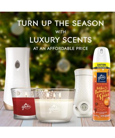 Glade Automatic Spray Refill & Holder Kit - Golden Pumpkin & Spice Air Freshener for Home & Bathroom | 6.2 Oz - Buy Online on SooperMarket.com