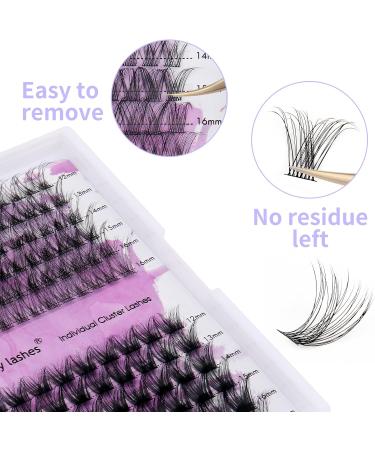 D Curl Cluster Lashes 0.07mm 12-16mm C4+ZW Mixed DIY Lash Extensions | Reusable Soft Wispy Individual Clusters | RR-12-16mm Classic/Mega-0.07D - Buy Online on SooperMarket.com