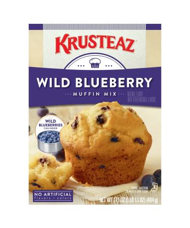 Krusteaz Wild Blueberry Muffin Mix, 17.1 OZ (Pack of 3)