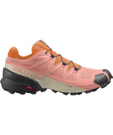 Salomon Women's Speedcross 5 Trail Running Shoes - Size 8, Blooming Dahlia/Black/Vibrant Orange - Buy Online on SooperMarket.com