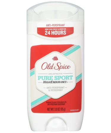Old Spice High Endurance Anti-Perspirant & Deodorant Pure Sport 3 Oz Pack of 2