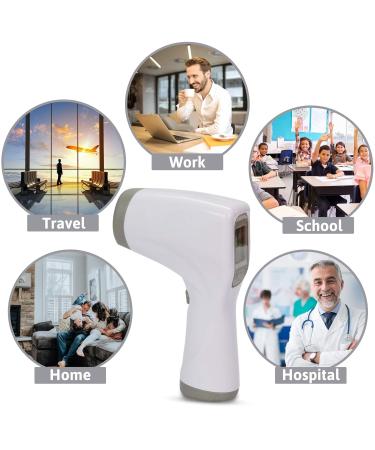 Non-Contact Digital Infrared Thermometer for Babies & Adults | Fast Accurate Temperature Measurement & Fever Alarm | Ideal for Food & Surface Use - Buy Online on SooperMarket.com