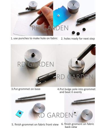 100PCS Color Mix Tiny 1.5mm Grommets Eyelets for Shoes Clothes Leather Canvas - Includes Fixing Tools - Buy Online on SooperMarket.com