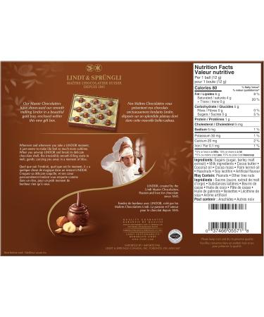 Lindt LINDOR Hazelnut Milk Chocolate Truffles Gift Box 156-Gram Box Chocolate Gift Box Perfect for Gifting - Buy Online on SooperMarket.com