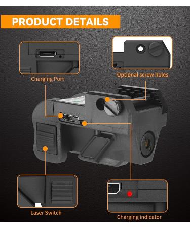 XYH-Win Low Profile Green Tactical Laser Sight | USB Rechargeable | for Taurus G2C G3C | Ambidextrous Control | Class IIIA 5mW - Buy Online on SooperMarket.com