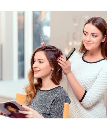 3 Piece Hair Styling Comb Set - Hair Brush, Teasing Comb, and Rat Tail Comb for Women - Black, Red, and Black - Buy Online on SooperMarket.com