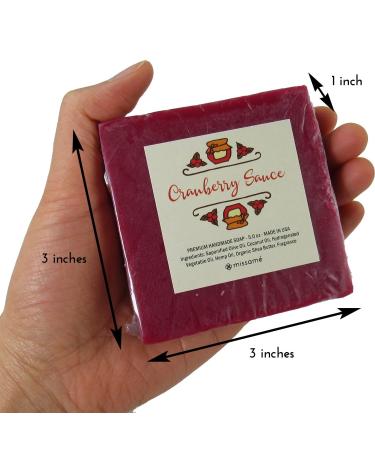 Handmade Bath Soap Set - Pumpkin Spice Cranberry Oatmeal & Orange Cinnamon - 4 Full Sized 5oz Soaps with Organic Shea Butter - International Shipping Available - Buy Online on SooperMarket.com