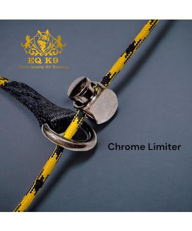 Handmade 4mm EQ K9 Slip Collar for Dog Training - Chrome Limiter, Strap Handle - L (56cm) - Buy Online on SooperMarket.com
