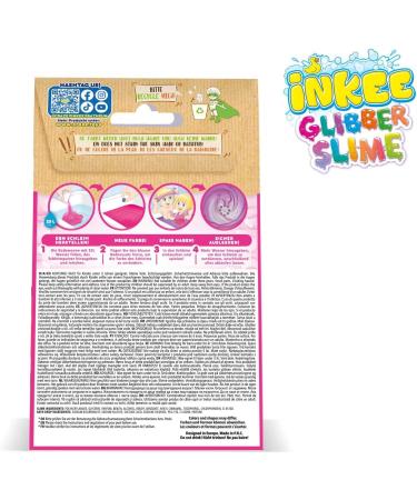 Inkee Bath Slime Galupy Mermaid - Neon Pink Mucous Powder with Vitamin E & Cotton Candy Aroma | 100g Bathing Glibber for Ultimate Relaxation - Buy Online on SooperMarket.com