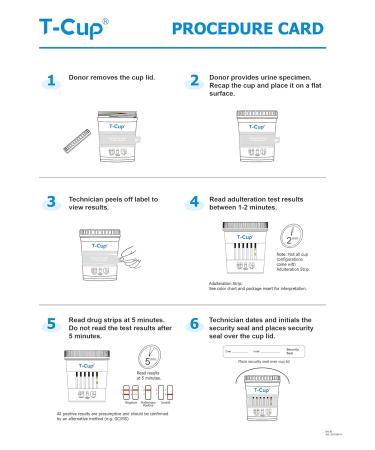 Prime Screen 5-Panel Drug Test Compact Cup - 10 Pack | T-Cup for AMP, COC, mAMP, MET, OPI, THC | CDOA-254 - Buy Online on SooperMarket.com