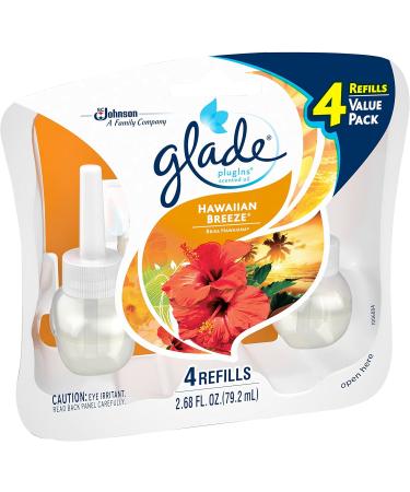 Glade Plugins Scented Oil Air Freshener Hawaiian Breeze 4 count 2.68 Fluid Ounce - Buy Online on SooperMarket.com