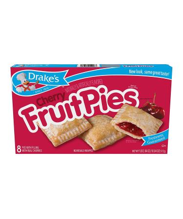 Drake's Cherry Fruit Pies - 32 Individually Wrapped Pies (Pack of 4) - Buy Online on SooperMarket.com