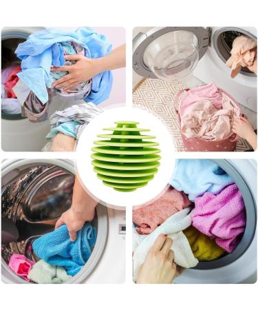 Laundry Balls for Dryer - Laundry Scrubbing Balls Multi-Layer Vane Laundry Balls Anti-tangling Reusable Scrubbing Balls Anti Static Efficient Washer Balls for Quick Drying Welts Green - Buy Online on SooperMarket.com