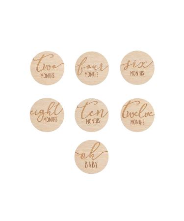 Gender-Neutral Baby Welcome Sign & Milestone Discs for Photos - Pearhead Birth Stats Board & Hello Baby Arrival Photo Prop Set - Buy Online on SooperMarket.com