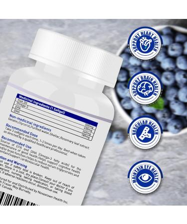FEMMEROL Omega 3 900 60 Mini Capsules Easy to Swallow - 1000mg Total Omega-3s with EPA & DHA Deep Sea Fish Oils Support Heart Brain Bones & Joints Mood & Eye Health - 90% Purity - 30 Servings - Buy Online on SooperMarket.com