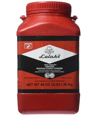 Lalah's Heated Indian Curry Powder 3 Lb Large
