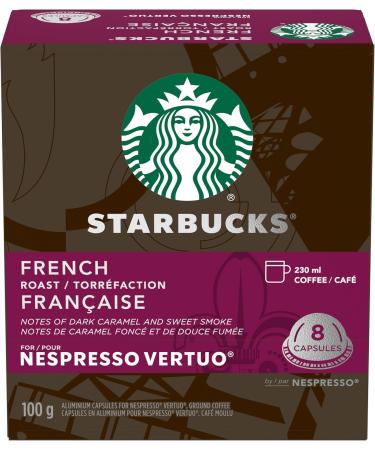 Starbucks by Nespresso Veranda Blend Blonde Roast Coffee Pods & French Roast For NESPRESSO VERTUO Dark Roast Coffee + Roast Veranda 1 g (Pack of 1) - Buy Online on SooperMarket.com