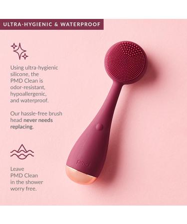PMD Clean | Smart Facial Cleansing Device - Silicone Brush Anti-Aging Massager Waterproof & SonicGlow Technology for Clear Skin & Pore Reduction - Buy Online on SooperMarket.com