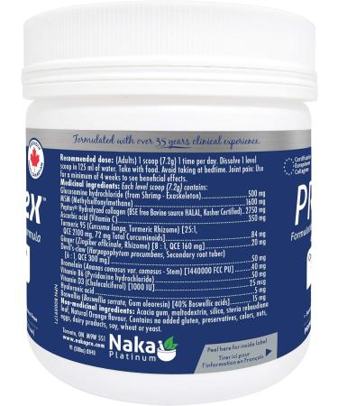 Naka Pro Flex Superior Joint Pain Relief Formula Natural Organge Flavour (300g Powder)L8 - Buy Online on SooperMarket.com