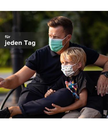 Buy Hard 50x Medical Mouth Protection Masks - CE Certified Type IIR 99.78% BFE Small Size Unicorn Design - Buy Online on SooperMarket.com