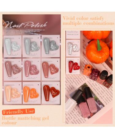 Lavender Violets Gel Nail Polish 21 Pcs New Year Gift Set Nude Grey Orange Red Glitter Valentine's Day UV LED Varnish Soak Off Shellac Nail Polish Base Glossy n Matte Top Coat Sliver Gold Manicure 987 Birthday Gift-987 - Buy Online on SooperMarket.com
