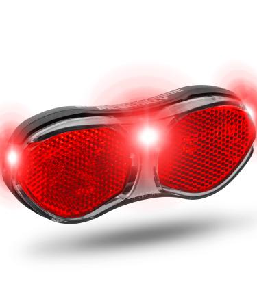 B chel LED bicycle luggage rack light |Taillight |Bicycle racks for dynamo operation or e-bike |STVZO approved |Bicycle light in the back 11.69 x 5.02 x 1.79 cm Rear