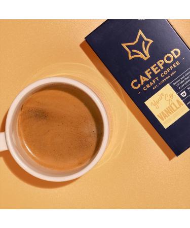 CafePod Vanilla Flavoured Coffee Pods - 60 Nespresso Compatible Aluminium Capsules - Buy Online on SooperMarket.com