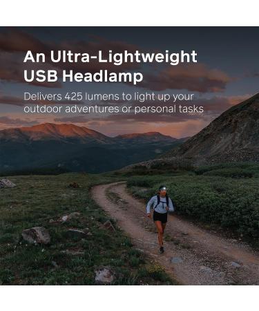 BioLite HeadLamp 425 | USB-C Rechargeable | Midnight Grey - Buy Online on SooperMarket.com