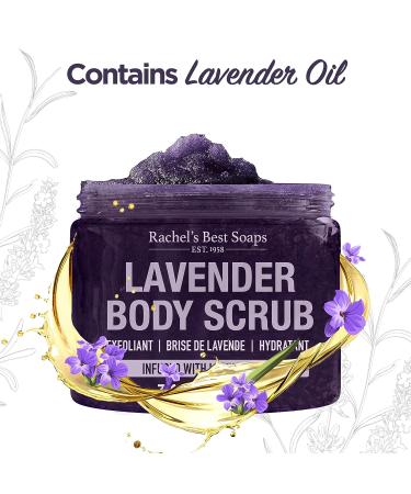 Lavender Sea Salt Body Scrub with Shea Butter and Aloe Vera - 340g/12oz - Buy Online on SooperMarket.com