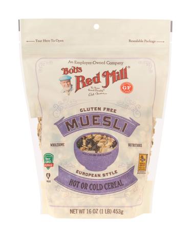 Bob's Red Mill Gluten Free Muesli Cereal, 16-ounce 1 Pound (Pack of 1)