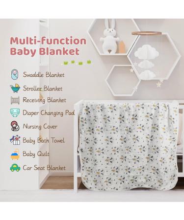Miracle Baby Muslin Swaddle Blanket for Boys and Girls - Panda Design - 110x150cm - Buy Online on SooperMarket.com